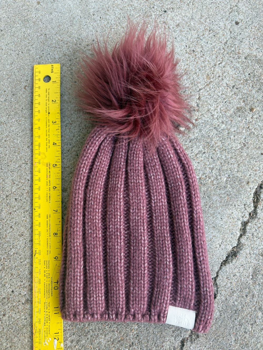 The North Face Knit and Pom Beanie Mauve Pink Women’s OS - Picture 5 of 5